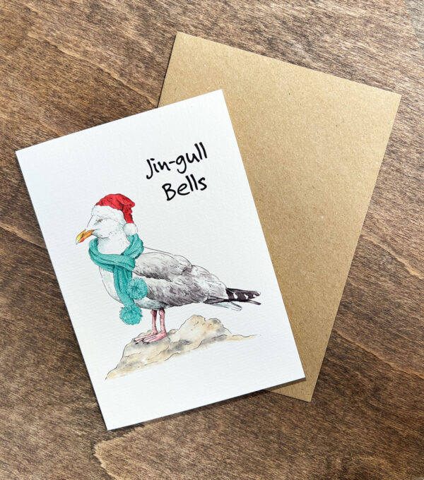 Seagull Christmas Card